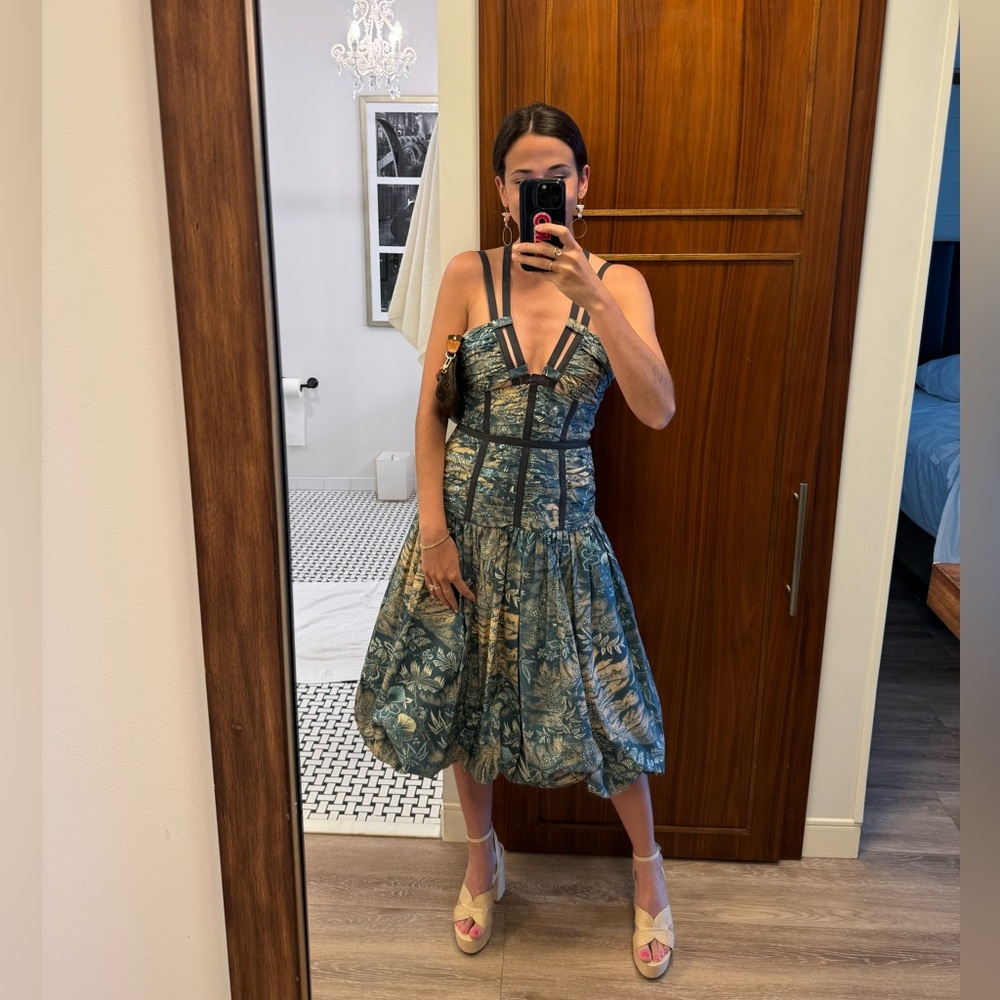 Ulla Johnson Blue Kaia bubble hem dress- worn once!
